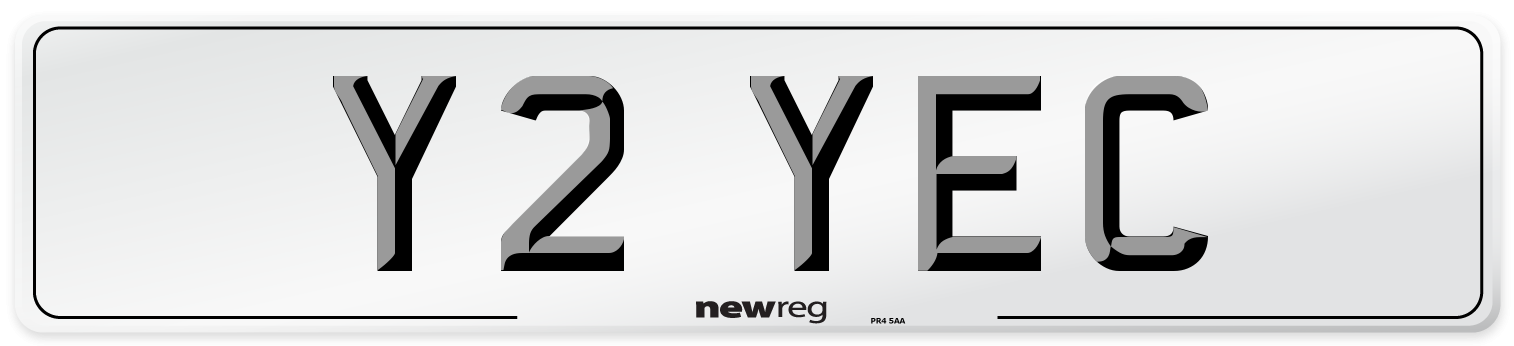 Y2 YEC Number Plate from New Reg